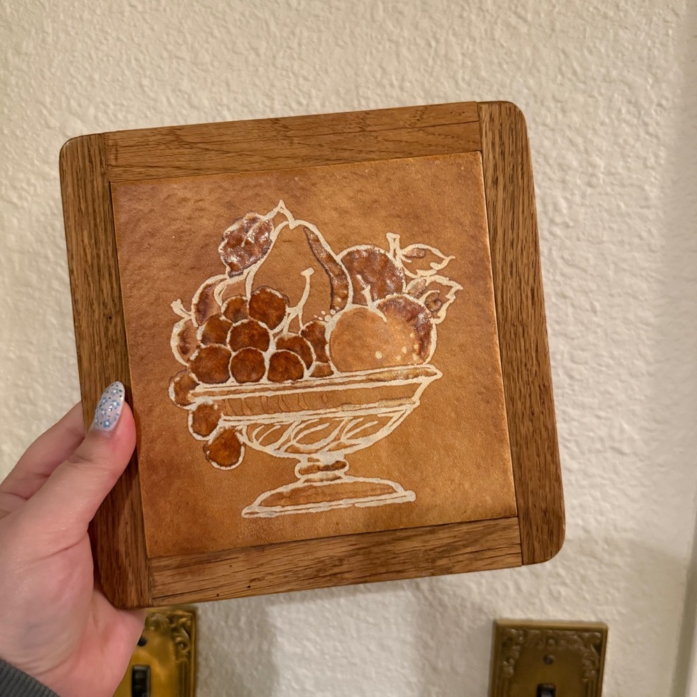 Vintage Hot Pad Style Tile Trivet